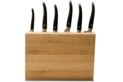 Laguiole En Aubrac Gourmet COL99CUIGOEBIB Juego De Cuchillos De 6 Piezas De Madera De ébano Con Bloque De Cuchillos -Chef Tienda AUCOL99CUIGOEBIB 03 laguiole en aubrac