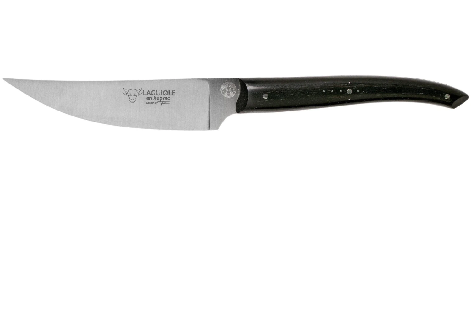Laguiole En Aubrac Gourmet OGO10EBI Cuchillo Puntilla En Madera De ébano 10 Cm 1 Laguiole En Aubrac Gourmet OGO10EBI Cuchillo Puntilla En Madera De ébano 10 Cm