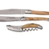 Laguiole En Aubrac Set De Cuchillos Para Vino Y Queso 3-unidades De Madera De Olivo, SFV99OLIH