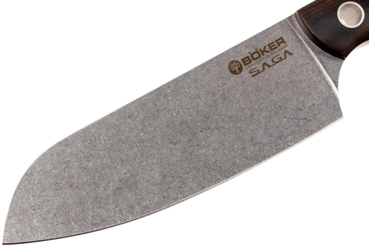 Böker 130366, Saga Cuchillo Santoku 16cm, Grenadill 3 Böker 130366, Saga Cuchillo Santoku 16cm, Grenadill - Image 3