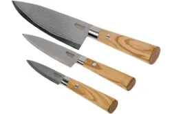 Böker Damast Olive Juego De Cuchillos De 3 Piezas, 130440SET -Chef Tienda BO130440SET 03 boker bo130440set 03