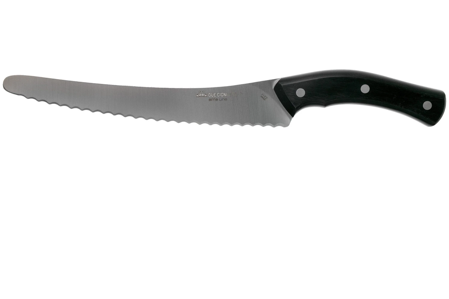 Due Cigni Arne Line Cuchillo Para Pan 23 Cm, Negro 1 Due Cigni Arne Line Cuchillo Para Pan 23 Cm, Negro