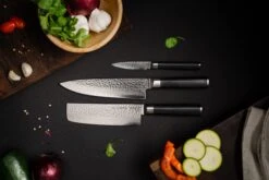 Eden Hammered Damast 2031-S01, Juego De Cuchillos De Cocina De 2 Piezas -Chef Tienda EDEN HAMMERD DAMAST 1