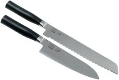 Kai Tim Malzer Kamagata Monster Set TMK-SB22, Juego De Cuchillos De 2 Piezas Santoku Y Cuchillo De Pan + Libro De Cocina -Chef Tienda KATMK SB22 04 kai shun