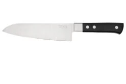 Maserin TEGI 2500-17PN Santoku Negro, 17 Cm