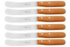 Robert Herder Buckels 9554200202 Acero Inoxidable, Madera De Cerezo, Juego De Cuchillos De Desayuno De 6 Piezas