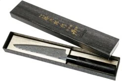 Tojiro Shippu Black Damascus Cuchillo Universal 13 Cm, FD-1592 -Chef Tienda TJFD 1592 08 tojiro sippu black