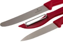 Victorinox SwissClassic Cuchillo De Verduras Rojo, Set De 3, 6.7111.31 -Chef Tienda VT6 7111 31 03 victorinox vt6 7111 31 03