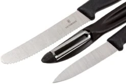 Victorinox SwissClassic Cuchillo De Verduras Negro, Set De 3, 6.7113.31 -Chef Tienda VT6 7113 31 03 victorinox vt6 7113 31 03