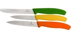 Victorinox SwissClassic Cuchillo De Verduras Negro, Set De 3, 6.7116.31G
