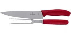 Victorinox SwissClassic 6.7131.2G, 2-piezas Juego De Trinchar, Rojo