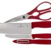 Victorinox SwissClassic 6.7131.4G 4-piezas Juego De Cuchillos De Cocina, Rojo