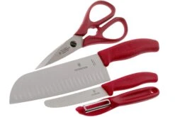 Victorinox SwissClassic 6.7131.4G 4-piezas Juego De Cuchillos De Cocina, Rojo -Chef Tienda VT6 7131 4G 03 victorinox