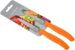 Victorinox SwissClassic Dentado/liso Cuchillo De Verduras Naranja 10 Cm, Set De 2 VT6-7796-L9B -Chef Tienda VT6 7796 L9B 06 victorinox swissclassic