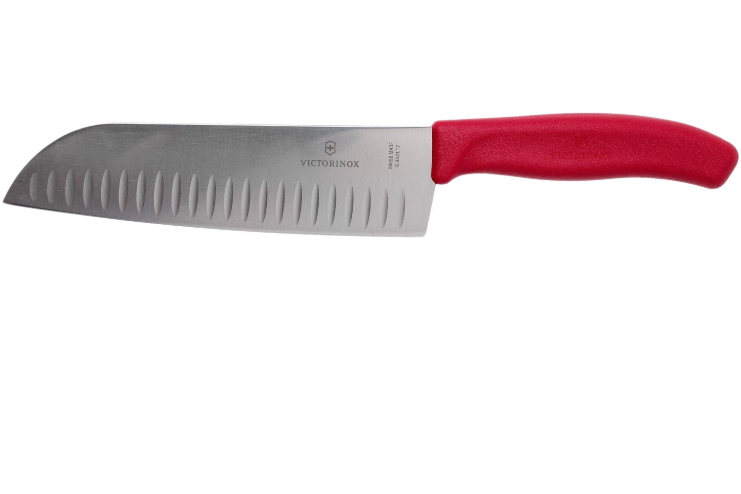 Victorinox SwissClassic 6.8521.17G Santoku Con Hoyuelos 17 Cm, Rojo 1 Victorinox SwissClassic 6.8521.17G Santoku Con Hoyuelos 17 Cm, Rojo