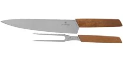 Victorinox Swiss Modern 6.9091.2 Juego De Tallado, Madera De Nogal