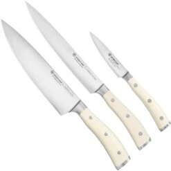 Wüsthof Classic Ikon Blanco Juego De Cuchillo 3-uds