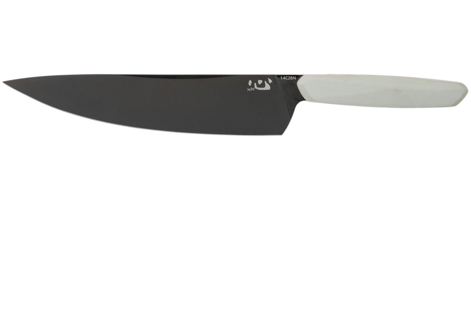 Xin Cutlery XinCore XC125 White G10, Red Liners, Black TiN Coating, Cuchillo De Chef 21.5 Cm 1 Xin Cutlery XinCore XC125 White G10, Red Liners, Black TiN Coating, Cuchillo De Chef 21.5 Cm