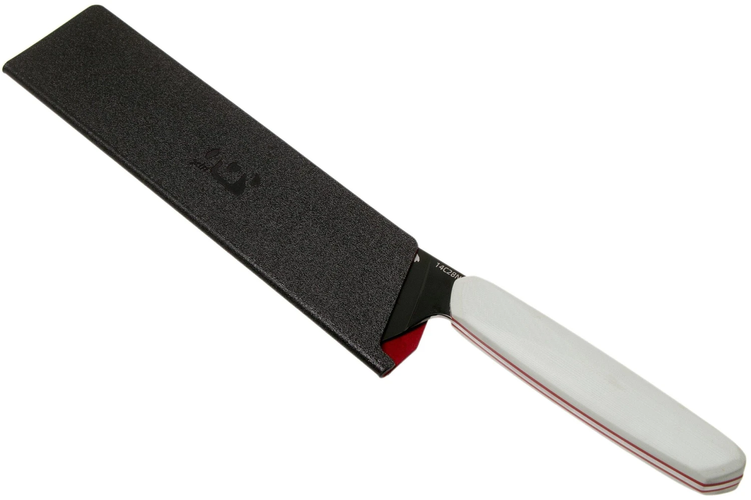 Xin Cutlery XinCore XC125 White G10, Red Liners, Black TiN Coating, Cuchillo De Chef 21.5 Cm 6 Xin Cutlery XinCore XC125 White G10, Red Liners, Black TiN Coating, Cuchillo De Chef 21.5 Cm - Image 6
