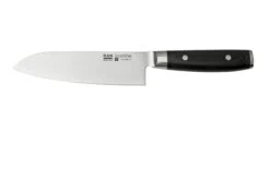 Yaxell Ran 36057, Juego De Cuchillos De 2 Piezas Santoku 16,5 Cm Y Afilador De Cuchillos