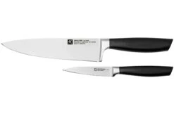 Zwilling All Star 1022778, Juego De 2 Cuchillos, Cuchillo De Chef Y Cuchillo Puntilla, Plata